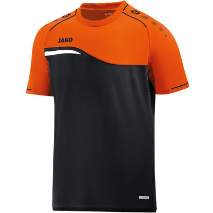 Afbeeldingen van JAKO T-shirt Competition 2.0 zwart/fluo oranje (6118/19) - SALE